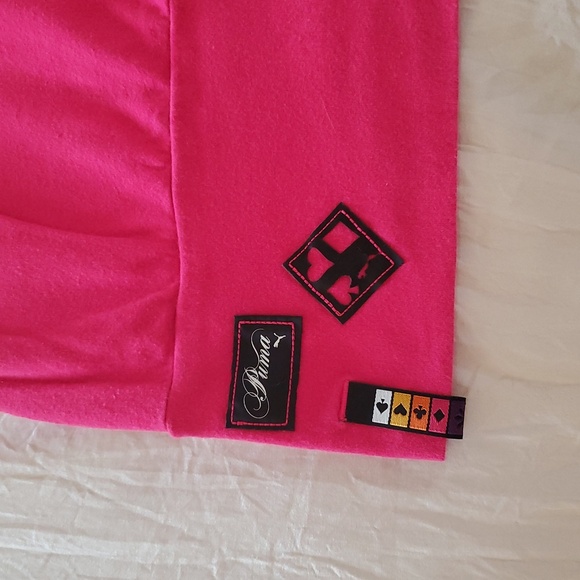 Puma Pink Hooded tee womens sz m - Picture 4 of 4